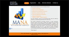 Desktop Screenshot of manaaccounting.com