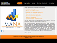 Tablet Screenshot of manaaccounting.com